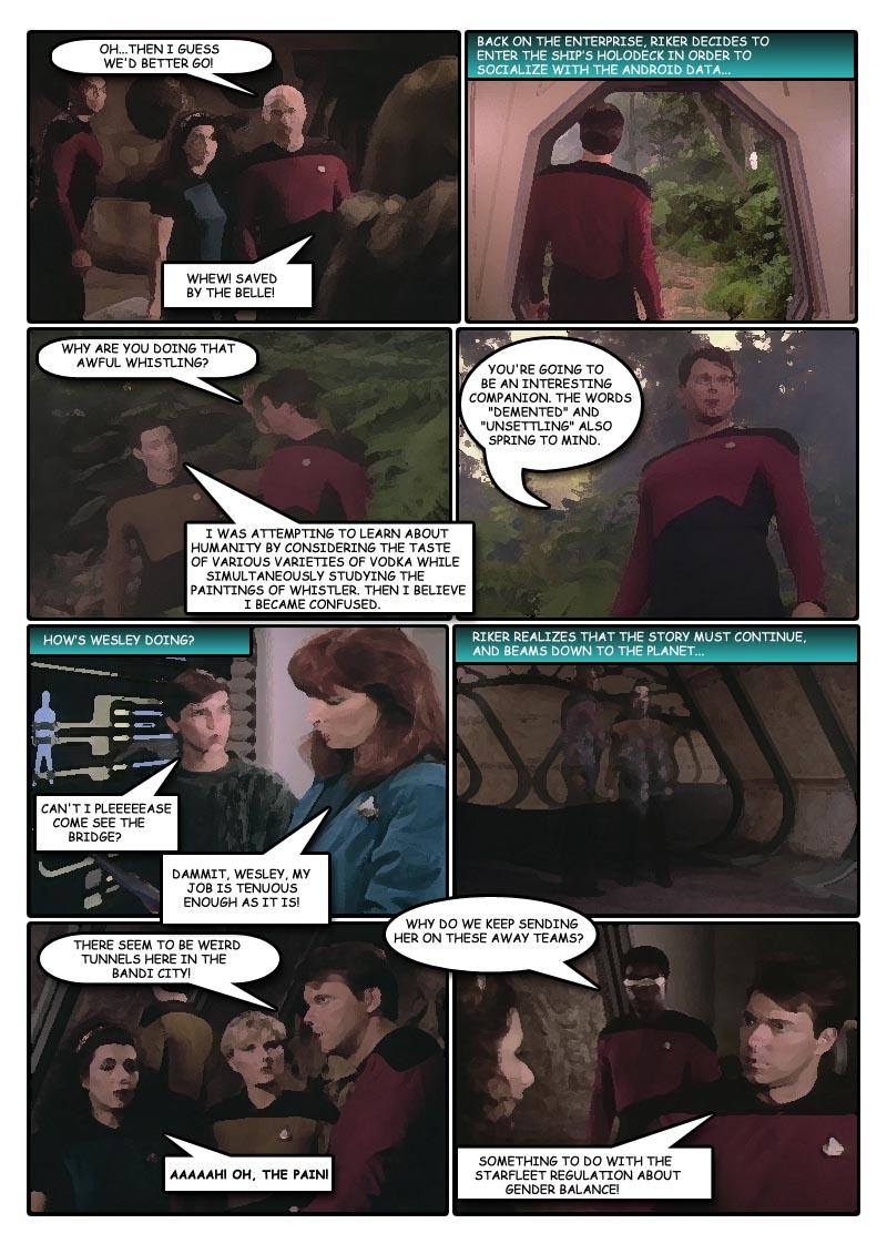 Five-Minute Encounter at Farpoint Comic